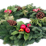 Live - Fresh Cut - Northwest Countryside Wreath - 24"