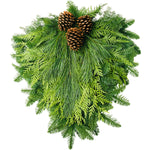 Live - Fresh Cut - Northwest Classic Timeless Holiday Door Swag