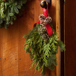 Live - Fresh Cut - Northwest Festive Evergreen Noble Fir Door Greeter
