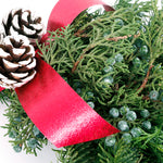 Live - Fresh Cut - Northwest Festive Evergreen Noble Fir Door Greeter