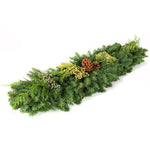 Live - Fresh Cut - Northwest Classic Garland Holiday Mantel Arrangement