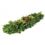 Live - Fresh Cut - Northwest Classic Garland Holiday Mantel Arrangement