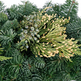 Live - Fresh Cut - Northwest Classic Garland Holiday Mantel Arrangement