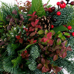 Live - Fresh Cut - Northwest Classic Berry Merry Centerpiece