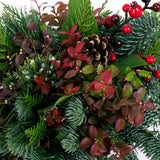 Live - Fresh Cut - Northwest Classic Berry Merry Centerpiece