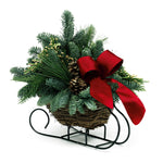 Live Fresh Cut Pacific Northwest Holiday Sleigh Centerpiece