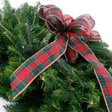 Live - Fresh Cut - Blue Ridge Mountain Fraser Fir Window Wreath - 16" - with Bow