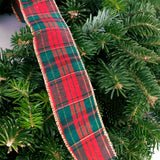 Live - Fresh Cut - Blue Ridge Mountain Fraser Fir Window Wreath - 16" - with Bow