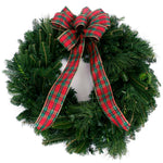 Live - Fresh Cut - Blue Ridge Mountain Mixed Wreath - 24" - with Bow