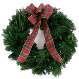 Live - Fresh Cut - Blue Ridge Mountain Mixed Wreath - 24" - with Bow