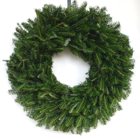 Live - Fresh Cut - Blue Ridge Mountain Fraser Fir Wreath - 22"