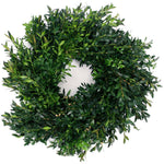 Live - Fresh Cut - Blue Ridge Mountain Boxwood Window Wreath - 12"
